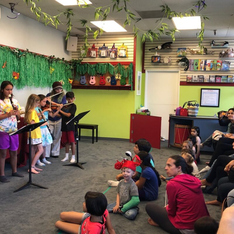 Students perform at the Meet the Instruments event in 2019.