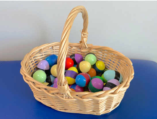 Colored Eggs, A PK Movement & Listening Lesson