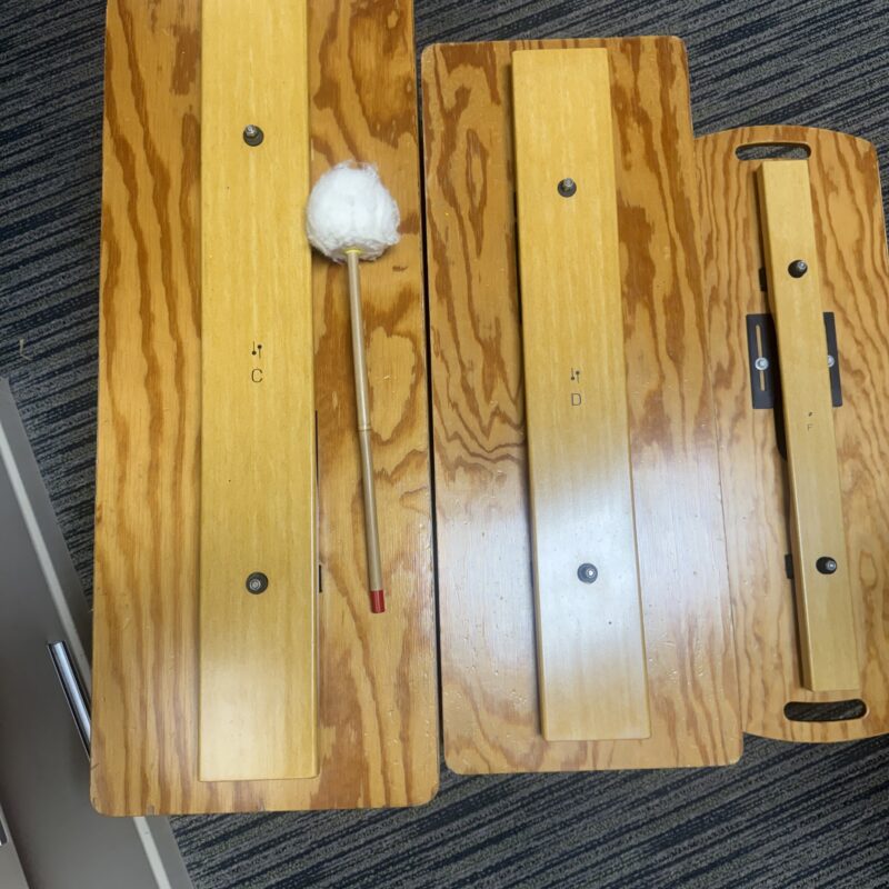 Sonor Contra Bass Bars C, D, and F with mallet